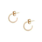 Mini Dotted Hoop Earrings