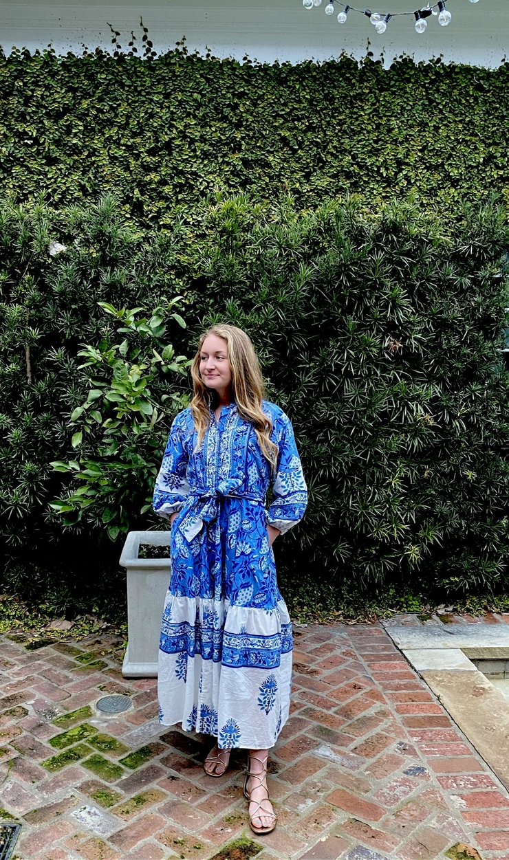 blue flounce dress Marina Rinaldi | Woman - Cotton flounce dress - Light Blue